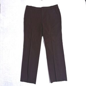 Lauren Ralph Lauren Brown Wool Blend Straight Leg Dress Pants Trousers Womens 10